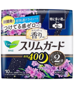 KAO Laurier Slim Guard Sanitary Napkin Heavy Night With wing Lavender 40cm x 10 pads（花王 樂而雅夜用衛生巾 薰衣草）