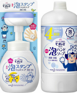 Bior Kao Biore-u Foam Stamp Hand Soap Flower Type Main Unit 250ml + Refill 800ml（碧柔 泡沫洗手液 小花型本體 + 補充裝）