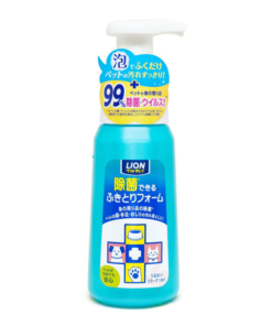 Lion 獅王寵物乾洗除菌泡沫沐浴露 免水洗 貓狗通用250ml