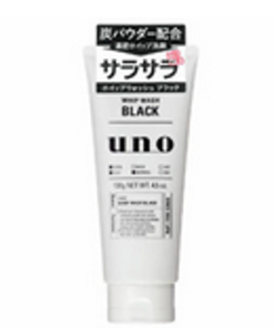 SHISEIDO UNO Whip Wash Black 130G ( 資生堂 Uno 男士活性碳洗面奶)