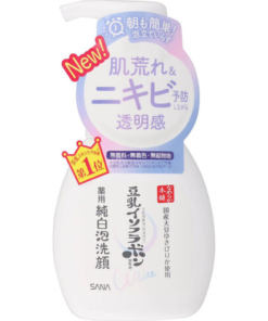 SANA Nameraka honpo Medicated foam face wash white 200ml（豆乳純白泡沫洗面奶）