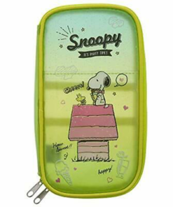 迪士尼 多功能袋/筆袋 黃色史努比