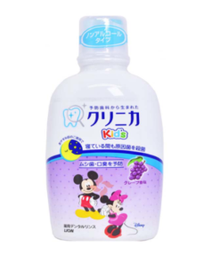 LION CLINICA Mickey Kid's mouthwash 250ml grape flavor（獅王兒童漱口水葡萄味）