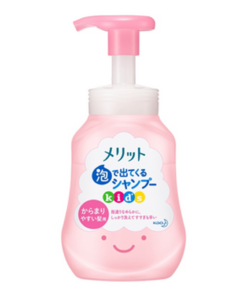 Kao Merit Kids hair Shampoo Peach 300ml（花王兒童泡沫洗髮水 粉色蜜桃款）