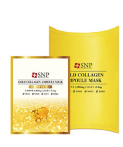 SNP Gold Collagen Ampoule Mask 10pcs（黃金膠原蛋白精華面膜）