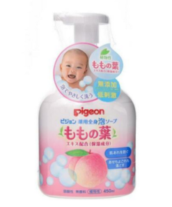 Pigeon Baby Body Foam Wash with Peach Leaf Extract 450ml（貝親兒童桃子洗髮沐浴泡沫二合一）