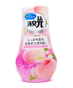 Kobayashi Shoshugen Toilet Deodorant Airy Elegant white peach 400 ml（小林製藥 廁所消臭元 水蜜桃香）