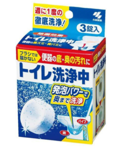 Kobayashi Bluelet Toilet Flushing Medium 3 Tablets  (小林製藥 馬桶清潔除菌泡藤片)
