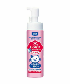 Lion 2 In 1 Water-Free Foaming Rinse-In Shampoo With Gentle Pink Floral Scent For Cat 200ml (獅王寵物免洗香波(貓咪))