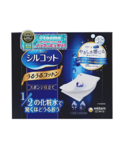 Unicharm Silcot Uruuru Sponge Facial Cotton 40pads (尤妮佳二分之一化妆棉)