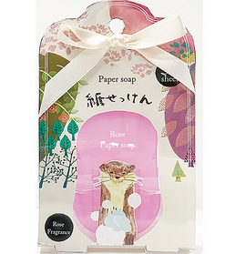 Papersoa 一次性香皂隨身50片 玫瑰