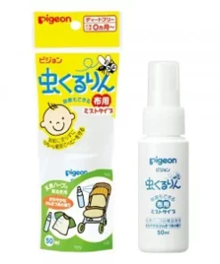 PIGEON Insect Kururin Cloth Mist Type - 50ml - Suitable for 0m+ ( 贝亲宝宝婴儿防蚊喷雾50ml)