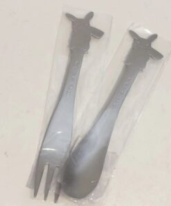 Stainless Steel Spoon & fork Pikachu (皮卡丘茶勺+叉組)