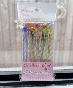 Maruki Food Picks rainbow Party 15pcs ( 彩虹 長條便當叉 15支(5色))