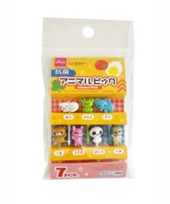 DAISO Animals Food Picks With 7pcs For Lunch Box (可愛動物便當叉 )