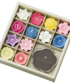 Kameyama Flower-shaped candle and glass set  ( 龜山 花形蠟燭與玻璃套裝)