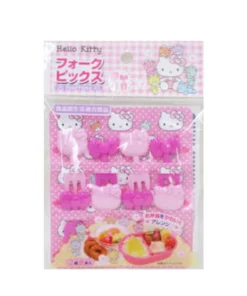 Sanrio Hello Kitty Food Fruit Cocktail Fork Picks (便當水果叉 三叉款 8支 Hello Kitty