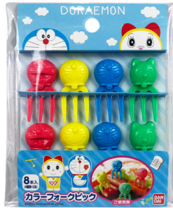 Bandai Lunch Fork Picks Lunch Box Bento doraemon (便當水果叉 三叉款 8支 哆啦A夢_