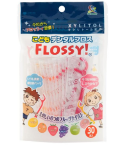 Flossy Kids Dental Pack 30pcs (兒童彩色水果牙線)