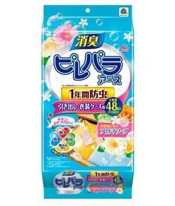 Earth Pirepara for drawers and clothing cases soap scent insect repellent 48 pcs（大地製藥衣物防蟲包 皂香）