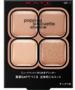 KATE Popping Silhouette Shadow #OR-1 3.6g（四色眼影 杏桃光影）