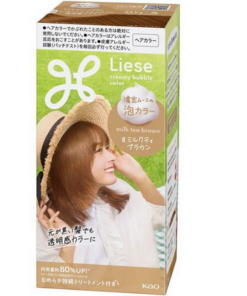 Kao Liese Creamy Bubble Hair Color Milk Tea Brown（花王 泡沫染髮 奶茶棕）