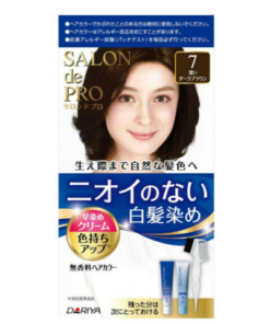 DARIYA Salon de Pro Hair Color Fast-Dye Cream for White Hair 7 Dark Brown（塔麗雅染髮劑女 #7深黑褐色）