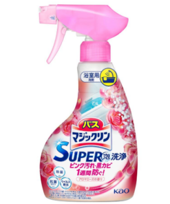 Kao Bath Magiclean Bathroom Rinse Foaming Spray 350ml Rose（花王 浴室清潔劑 粉色玫瑰）